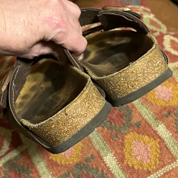 SOLD!! Sz 38 (7.5) ladies Birkenstock Arizona Sandals Mocha - Picture 6 of 13